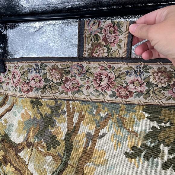 Vintage Italian Tapestry Nobel Pastorale Francois Boucher Courting Couple - Picture 12 of 14